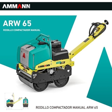 Rodillo Compactación Vibrante AMMANN ARW-65E - Imagen 1