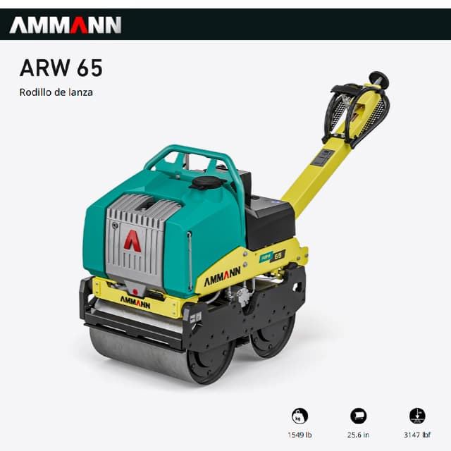 Rodillo Compactación Vibrante AMMANN ARW-65E - Imagen 6