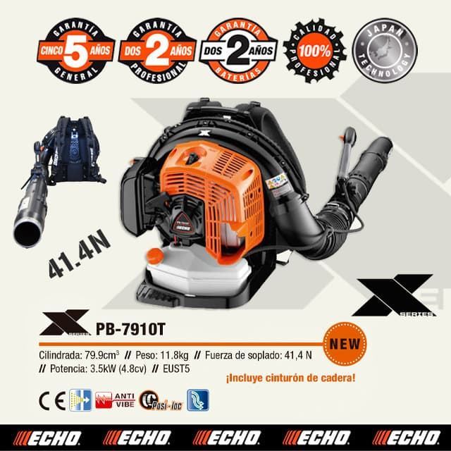 Soplador de Mochila ECHO PB 7910T - Imagen 1
