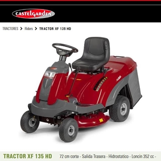 Tractor Cortacésped Rider CASTELGARDEN XF 135 HD - Imagen 1
