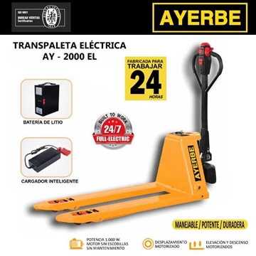 Transpaleta Eléctrica AYERBE AY-2000 EL - Imagen 1