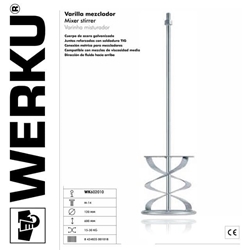 Varilla Mezcladora Viscosidad Media WERKU M14 600X120MM - Imagen 1