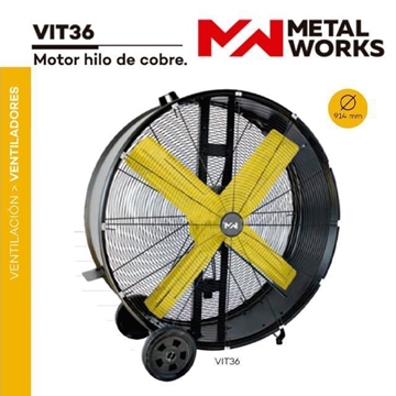 Ventilador Industrial METAL WORKS VIT36 914MM - Imagen 1