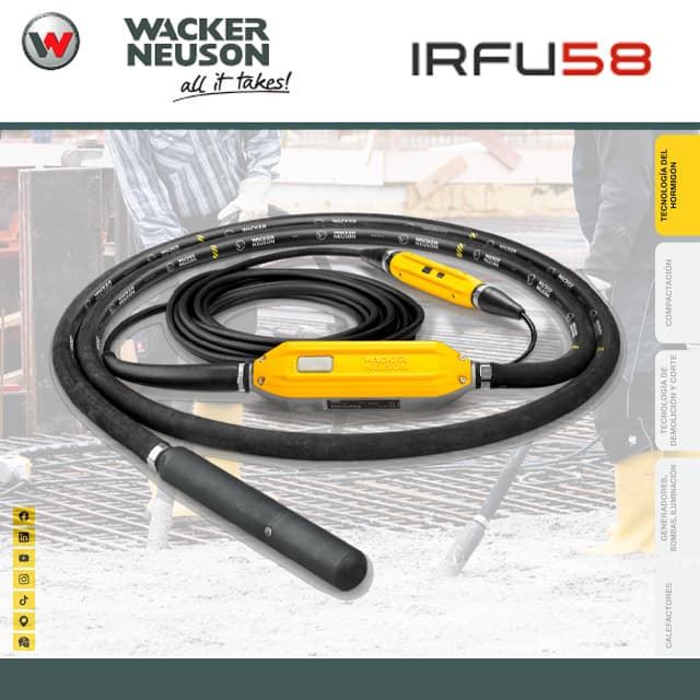 Vibrador Alta Frecuencia WACKER-NEUSON IRFU58/230 - Imagen 1