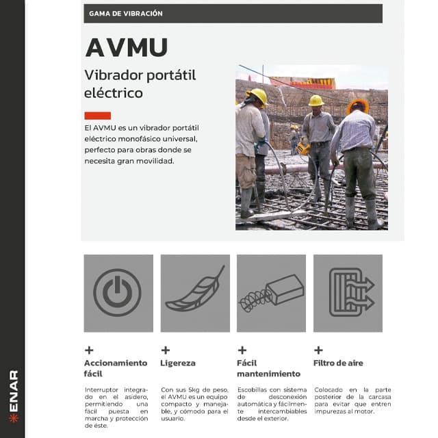 Vibrador ENAR AVMU TAX S4M AX48 - Imagen 3