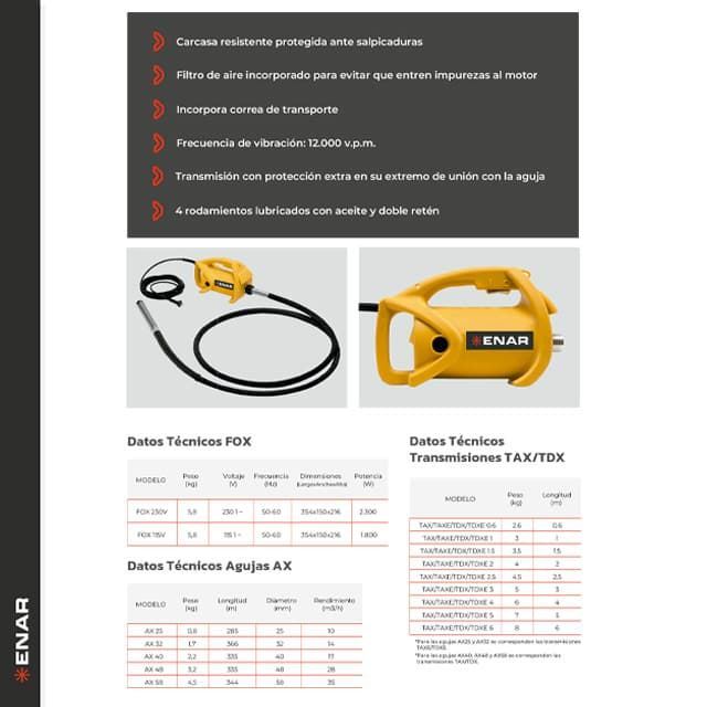 Vibrador ENAR Fox TAX S4M AX48 - Imagen 3