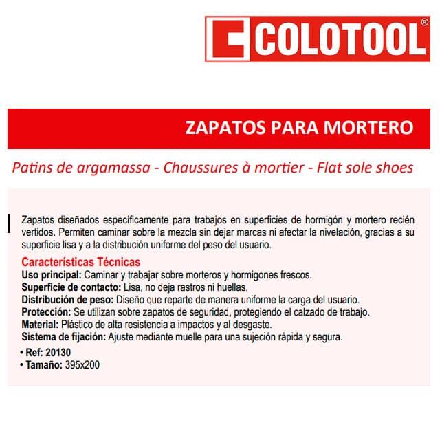 Zapatos con Muelle Lisos Solera Mortero COLOTOOL - Imagen 2